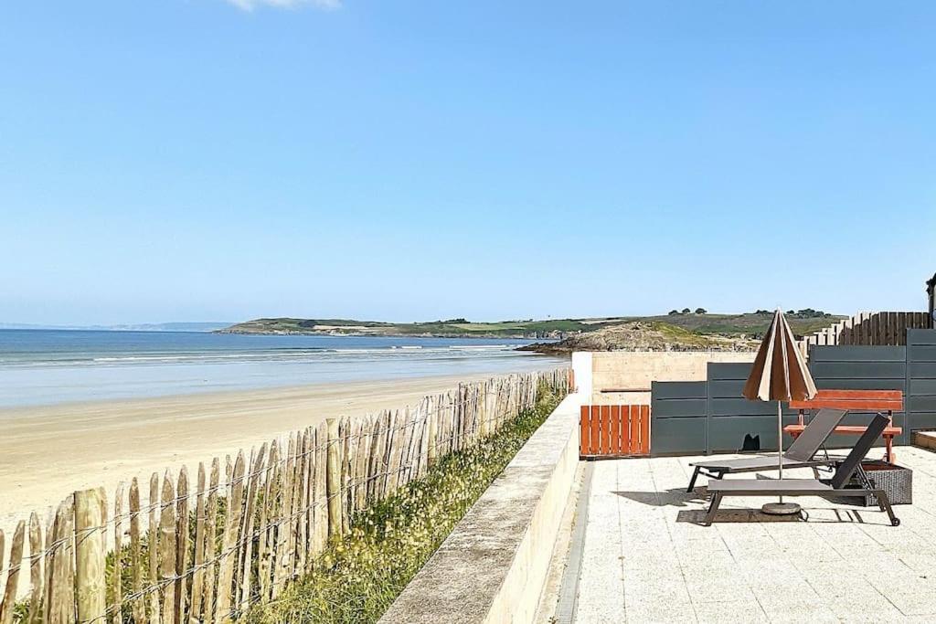 Appartement Pour 3 Personnes Sur La Plage Les Pieds Dans Leau Plonévez-Porzay Zewnętrze zdjęcie